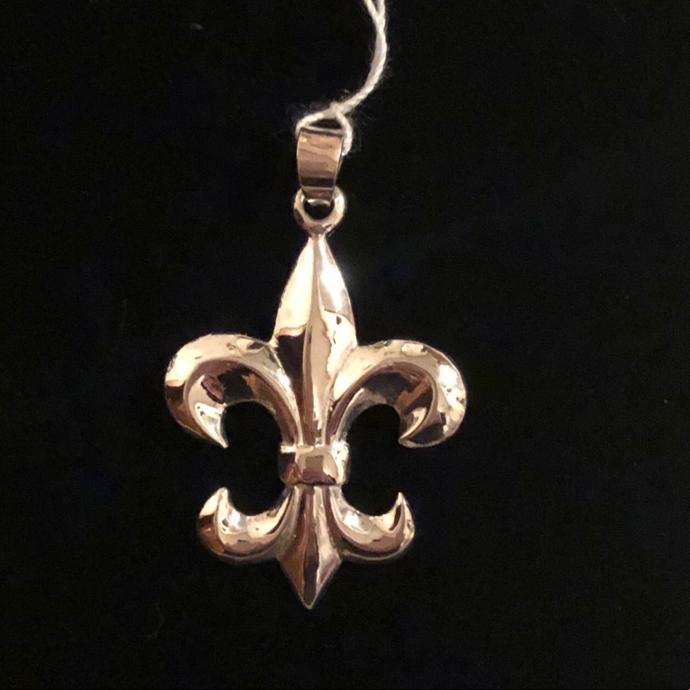 Fleur-de-lis Sterling Silver Pendant ~